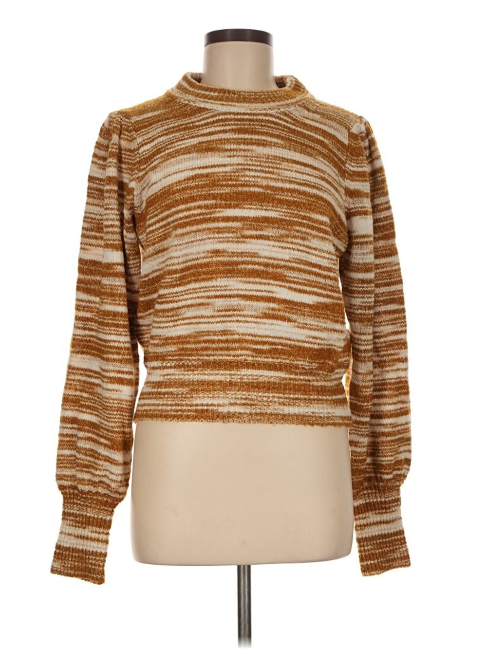 French Connection Crewneck Sweater with Puff Sleeves (M)